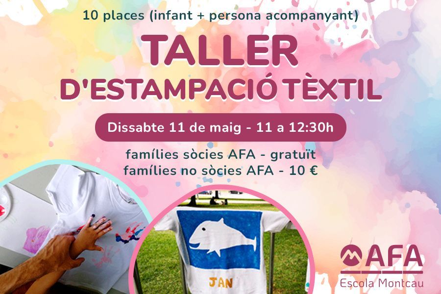 Un taller d'estampació tèxtil!